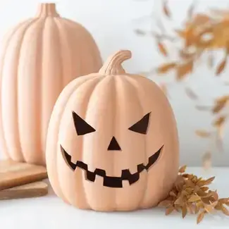 22cm Terracotta Halloween Pumpkin Decoration