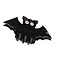 E&S Accessories Hair Claw Bat Black