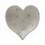 Stoneware Dish Heart with dots