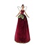 Angel Tree Topper in Burgundy Velvet