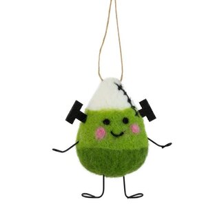 Felt Candy Corn Frankenstein Ornament