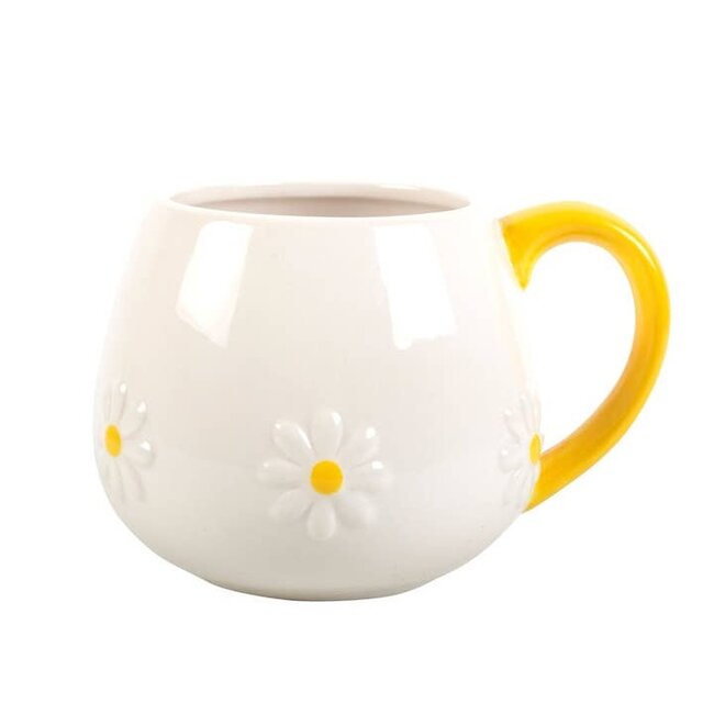 Daisy Flower Rounded Mug