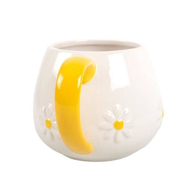Daisy Flower Rounded Mug