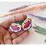 Rosa Pietsch Isobel Floral Hoop Earrings in Sunset