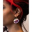 Rosa Pietsch Isobel Floral Hoop Earrings in Sunset