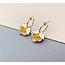 Rosa Pietsch Anna Retro Flower Hoop Earrings: Sunshine