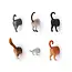 Butt Magnets Cat - set of 6