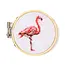 Min Cross Stitch Embroidery - Flamingo