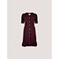Apricot Ribbed Fit And Flare Dress