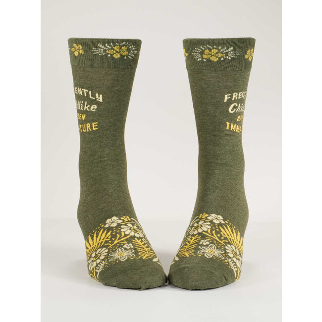 Blue Q Men's Crew Socks - Childlike