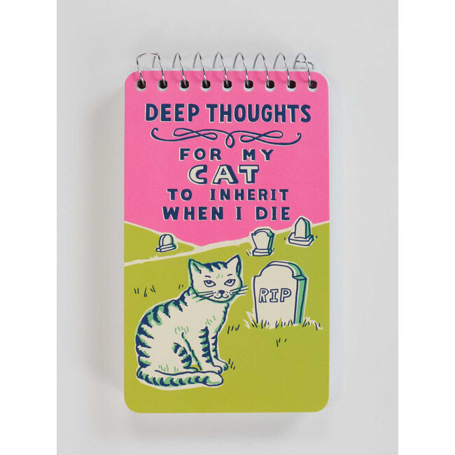 Blue Q Notebook - Deep Thoughts