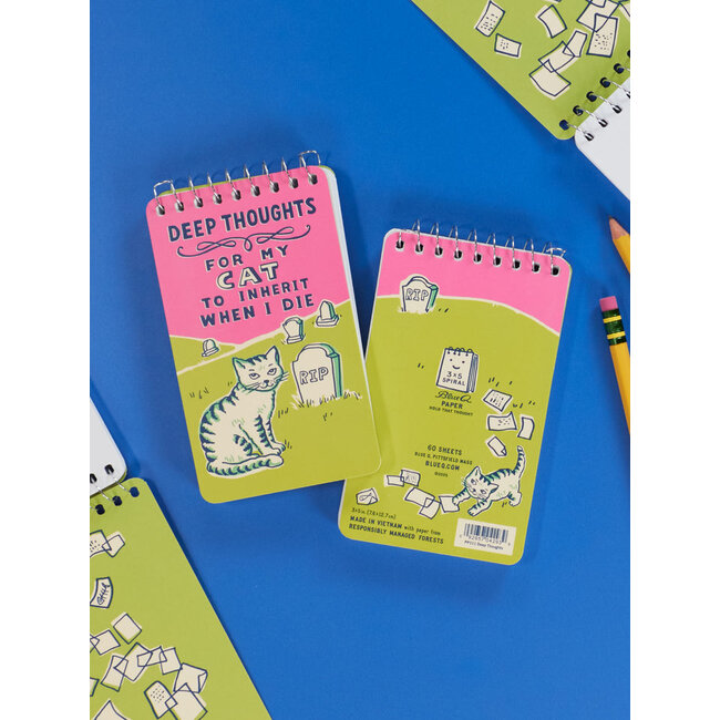Blue Q Notebook - Deep Thoughts