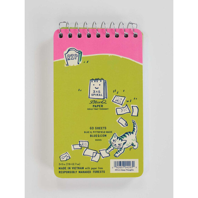 Blue Q Notebook - Deep Thoughts