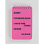 Blue Q Notebook - Being Rude