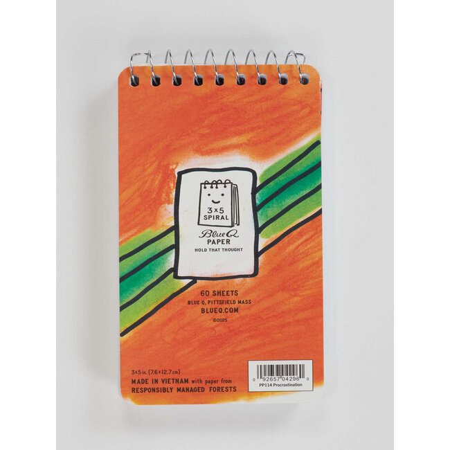 Blue Q Notebook - Procrastination