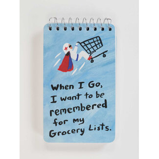 Blue Q Notebook - Grocery Lists