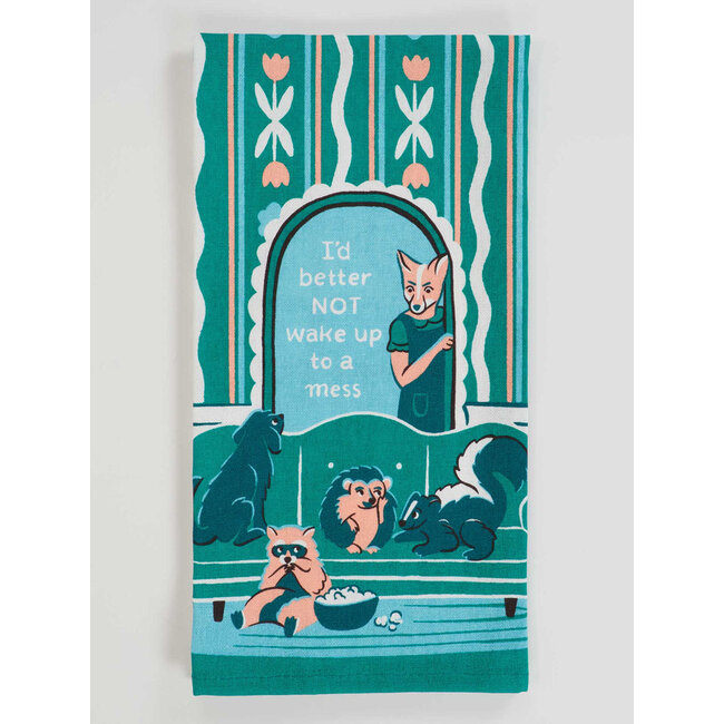 Blue Q Wake Up To Mess Dish Towel