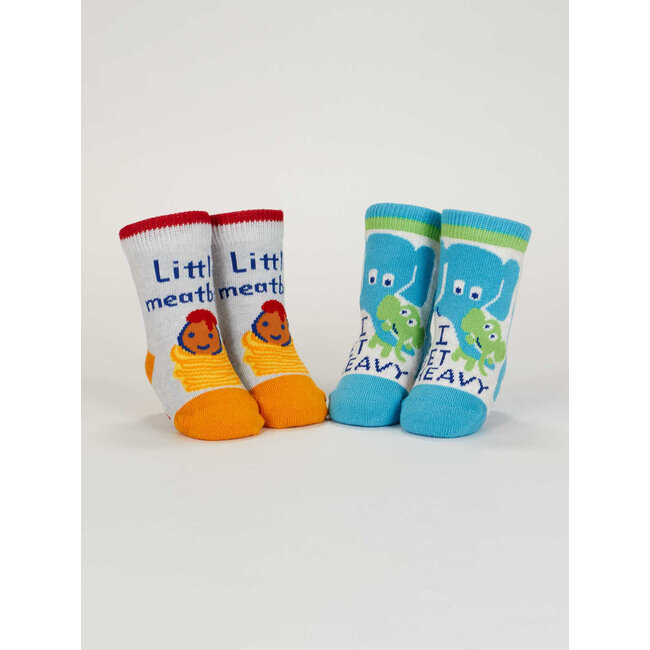 Blue Q Meatball/ Heavy Baby Socks