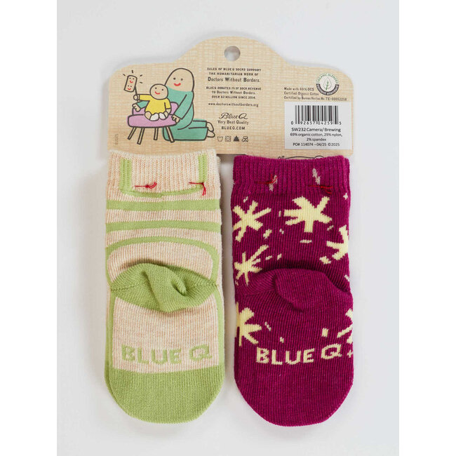 Blue Q Camera/ Brewing Baby Socks
