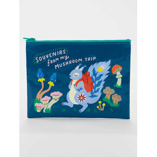 Blue Q Zipper Pouch - Mushroom Trip