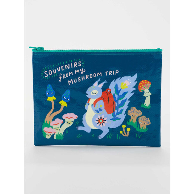 Blue Q Zipper Pouch - Mushroom Trip