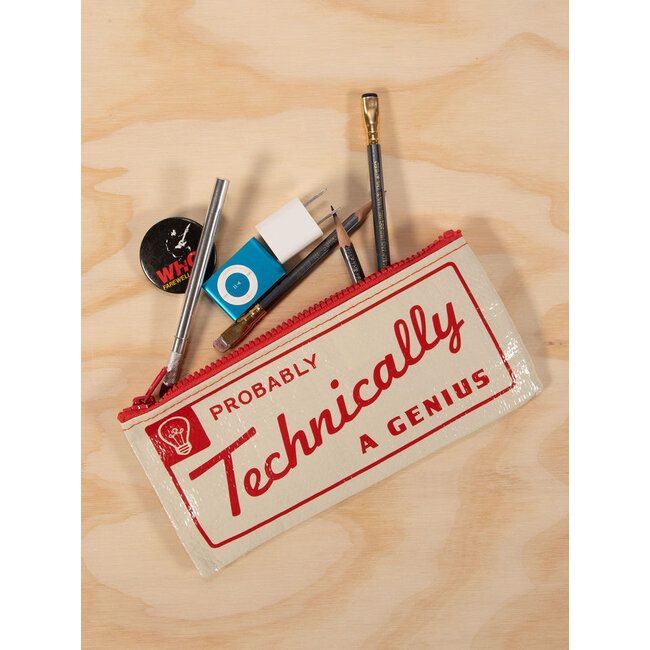 Blue Q Pencil Case - Probably A Genius