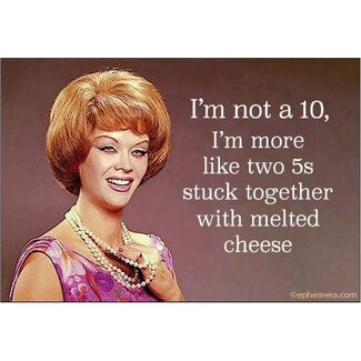 Ephemera Magnet - I'm Not a 10, I'm More Like Two  5's