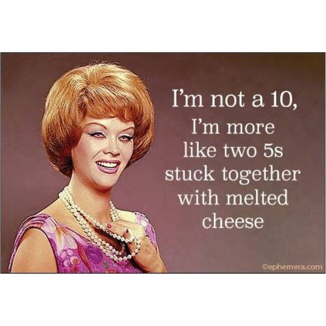 Ephemera Magnet - I'm Not a 10, I'm More Like Two  5's