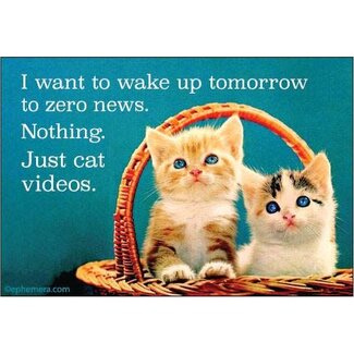 Ephemera Magnet - I Want To Wake Up Tomorrow To Zero News