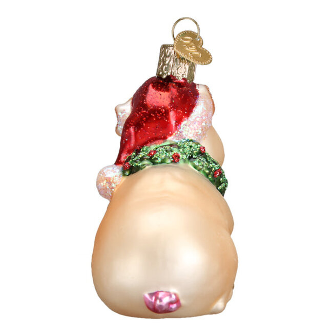 Christmas Ornament - Holly Pig