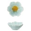3-3/4" Round Stoneware Flower Shaped Bowl, Reactiv