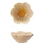 3-3/4" Round Stoneware Flower Shaped Bowl, Reactiv