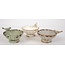 Distressed Pewter Bowl with Bird