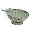 Distressed Pewter Bowl with Bird