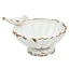 Distressed Pewter Bowl with Bird