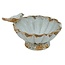 Distressed Pewter Bowl with Bird