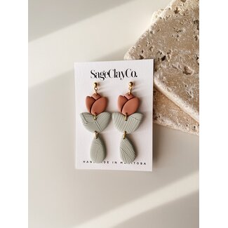 SageClayCo Tulip Dangles
