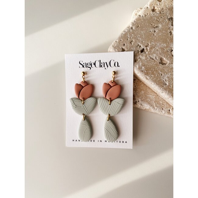 SageClayCo Tulip Dangles