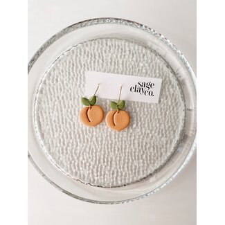SageClayCo Peach Hoops