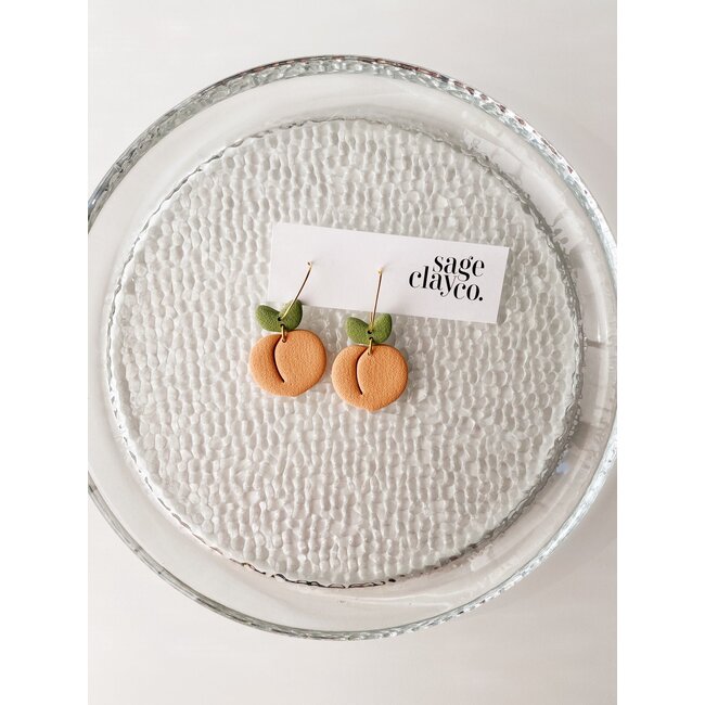 SageClayCo Peach Hoops