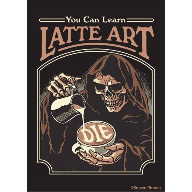 Ephemera Magnet - You Can Learn Latte Art