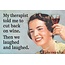 Ephemera Magnet - My Therapist Told me to Cut Back On Wine