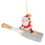 Santa w/Champagne Bottle Ornaments