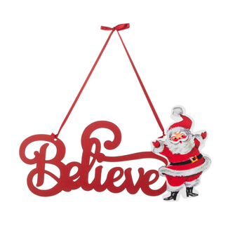 Santa Door Hanger - Believe