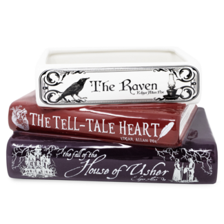 Stacked Book Planter - Edgar Allan Poe
