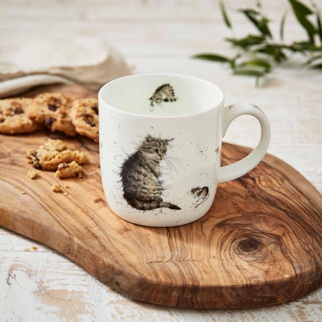 Wrendale Wrendale Mug-'Cat & Mouse' - 14oz