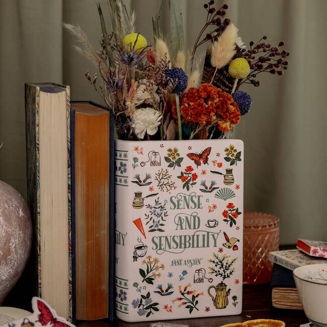 Large Book Vase - Sense and Sensibility