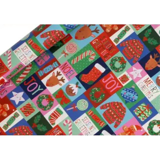 Roll Wrap Collection 4m Jolly Christmas Holiday