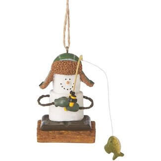 S'mores Ice Fisherman Ornament