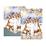 Wrendale 'FOOTPRINTS IN THE SNOW' Fox Christmas Card Pack